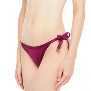 Seafolly Brazilian Tie-Side Bikini Bottom | Boysenberry | Swim Bottoms | NWOT